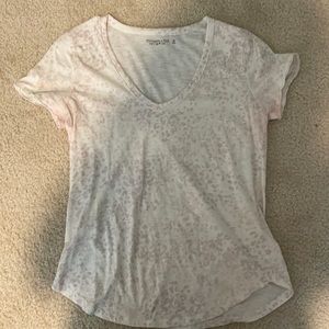 Abercrombie and Fitch Tshirt. Pink leopard print.